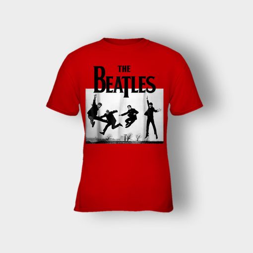 The-Beatles-Jump-at-Sefton-Park-Kids-T-Shirt-Red