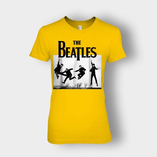 The-Beatles-Jump-at-Sefton-Park-Ladies-T-Shirt-Gold