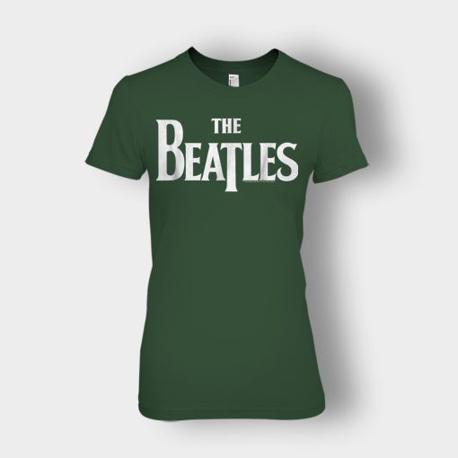 The-Beatles-Logo-Ladies-T-Shirt-Forest