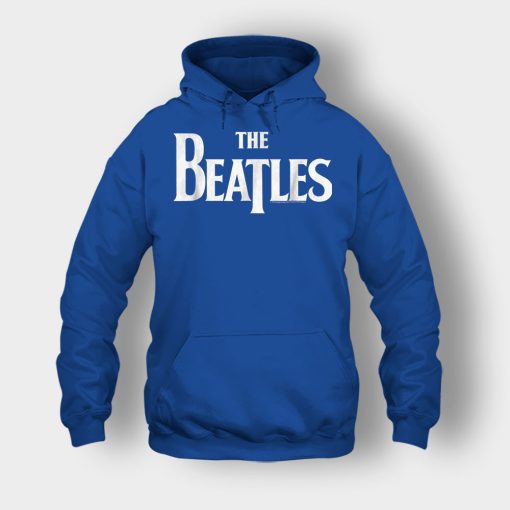 The-Beatles-Logo-Unisex-Hoodie-Royal