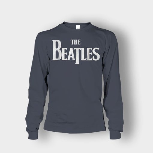 The-Beatles-Logo-Unisex-Long-Sleeve-Dark-Heather