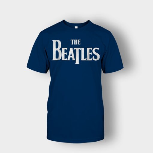 The-Beatles-Logo-Unisex-T-Shirt-Navy