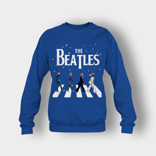 The-Beatles-Santa-abbey-road-Star-Trek-Tribute-Christmas-Crewneck-Sweatshirt-Royal