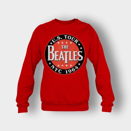 The-Beatles-US-Tour-NYC-1964-Crewneck-Sweatshirt-Red