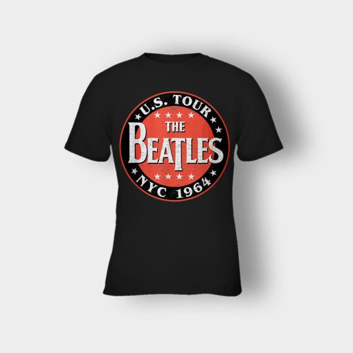 The-Beatles-US-Tour-NYC-1964-Kids-T-Shirt-Black