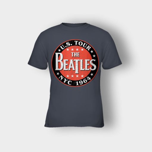 The-Beatles-US-Tour-NYC-1964-Kids-T-Shirt-Dark-Heather