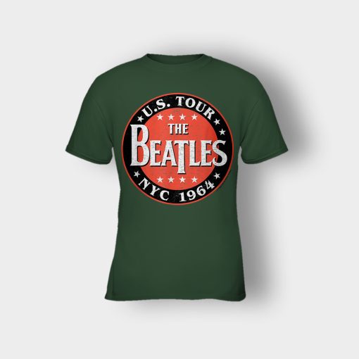 The-Beatles-US-Tour-NYC-1964-Kids-T-Shirt-Forest
