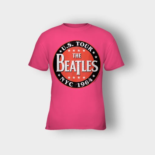 The-Beatles-US-Tour-NYC-1964-Kids-T-Shirt-Heliconia