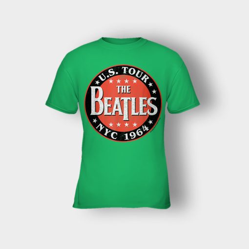 The-Beatles-US-Tour-NYC-1964-Kids-T-Shirt-Irish-Green