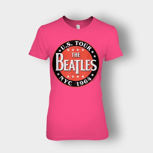 The-Beatles-US-Tour-NYC-1964-Ladies-T-Shirt-Heliconia