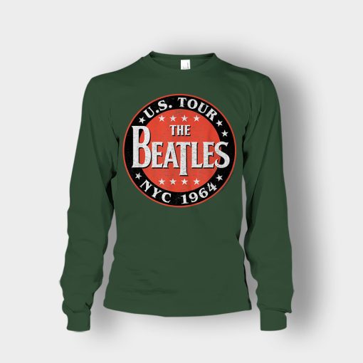 The-Beatles-US-Tour-NYC-1964-Unisex-Long-Sleeve-Forest