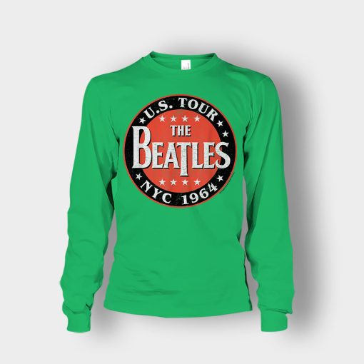 The-Beatles-US-Tour-NYC-1964-Unisex-Long-Sleeve-Irish-Green