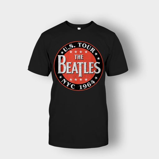 The-Beatles-US-Tour-NYC-1964-Unisex-T-Shirt-Black