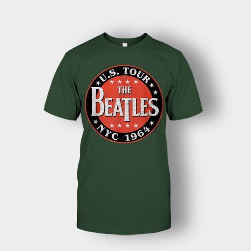 The-Beatles-US-Tour-NYC-1964-Unisex-T-Shirt-Forest