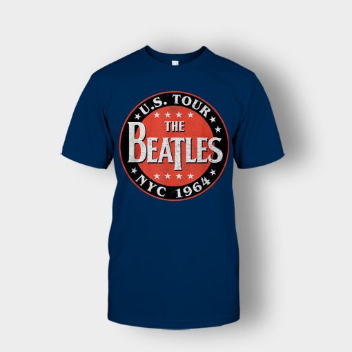 The-Beatles-US-Tour-NYC-1964-Unisex-T-Shirt-Navy