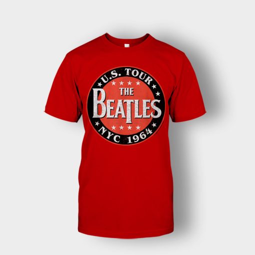 The-Beatles-US-Tour-NYC-1964-Unisex-T-Shirt-Red