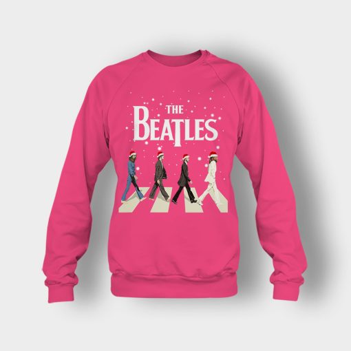 The-Beatles-Walking-Across-Abbey-Road-Christmas-Crewneck-Sweatshirt-Heliconia