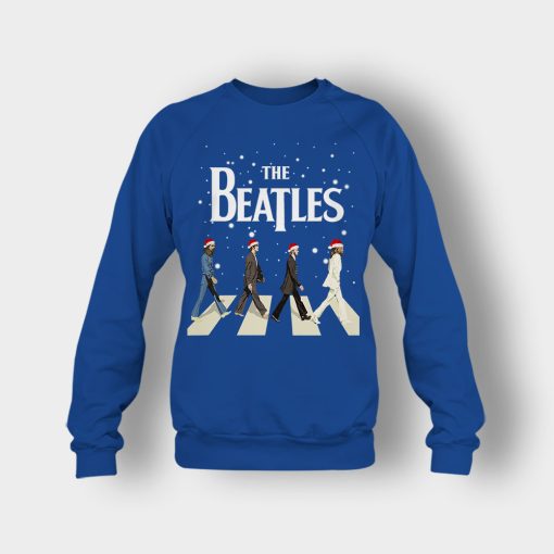 The-Beatles-Walking-Across-Abbey-Road-Christmas-Crewneck-Sweatshirt-Royal