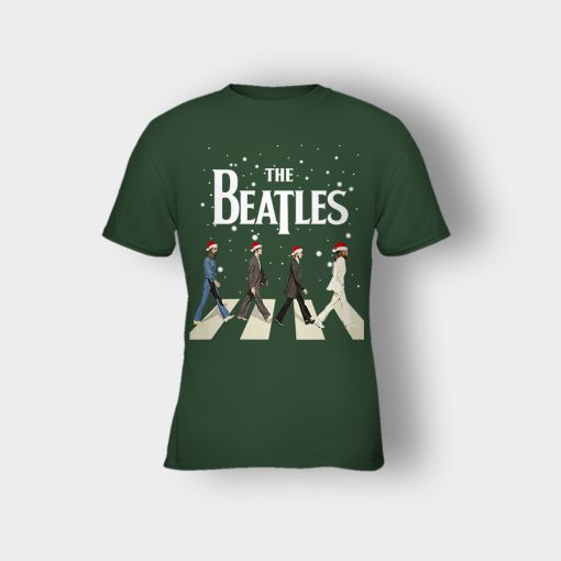 The-Beatles-Walking-Across-Abbey-Road-Christmas-Kids-T-Shirt-Forest