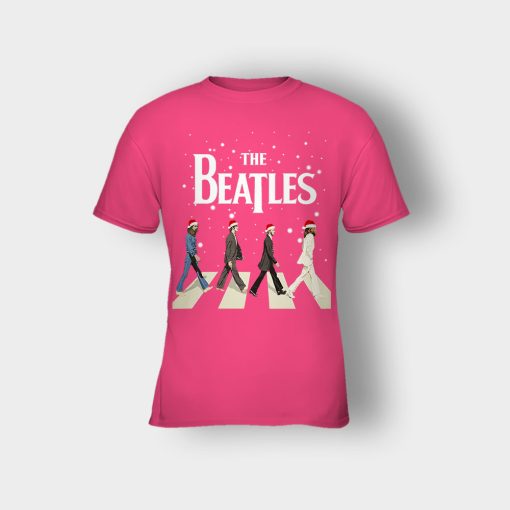The-Beatles-Walking-Across-Abbey-Road-Christmas-Kids-T-Shirt-Heliconia