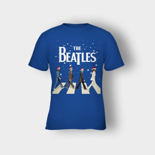 The-Beatles-Walking-Across-Abbey-Road-Christmas-Kids-T-Shirt-Royal