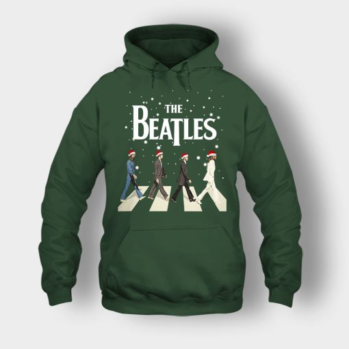 The-Beatles-Walking-Across-Abbey-Road-Christmas-Unisex-Hoodie-Forest