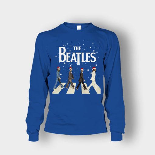 The-Beatles-Walking-Across-Abbey-Road-Christmas-Unisex-Long-Sleeve-Royal