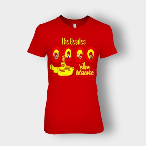 The-Beatles-Yellow-Submarine-Ladies-T-Shirt-Red