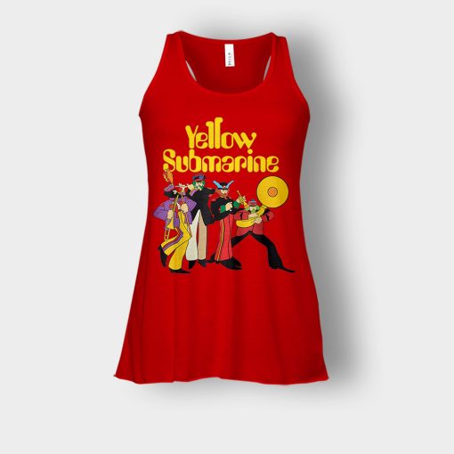 The-Beatles-Yellow-Submarine-Party-Bella-Womens-Flowy-Tank-Red