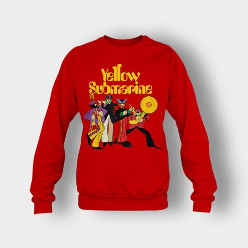 The-Beatles-Yellow-Submarine-Party-Crewneck-Sweatshirt-Red