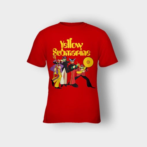The-Beatles-Yellow-Submarine-Party-Kids-T-Shirt-Red