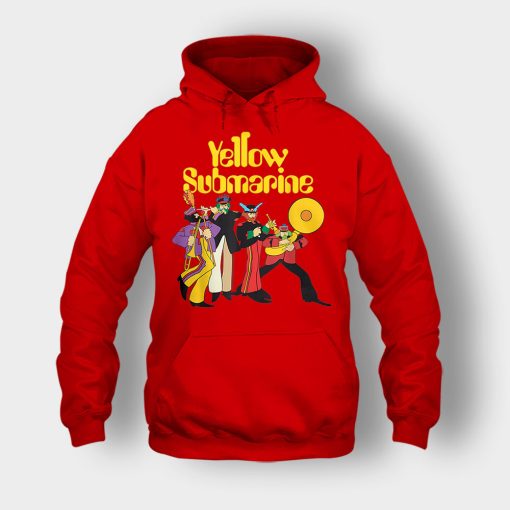 The-Beatles-Yellow-Submarine-Party-Unisex-Hoodie-Red