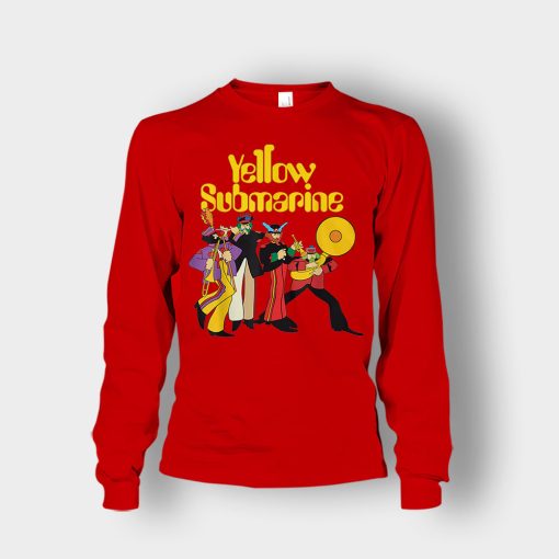 The-Beatles-Yellow-Submarine-Party-Unisex-Long-Sleeve-Red