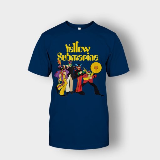 The-Beatles-Yellow-Submarine-Party-Unisex-T-Shirt-Navy