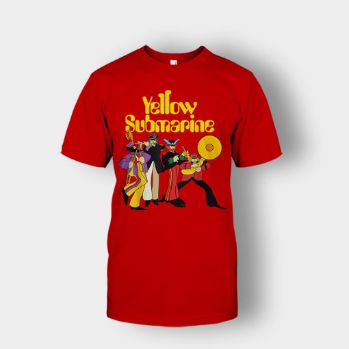 The-Beatles-Yellow-Submarine-Party-Unisex-T-Shirt-Red
