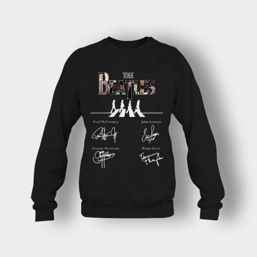 The-Beatles-abbey-road-signature-Crewneck-Sweatshirt-Black