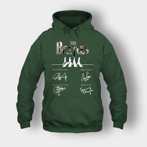 The-Beatles-abbey-road-signature-Unisex-Hoodie-Forest