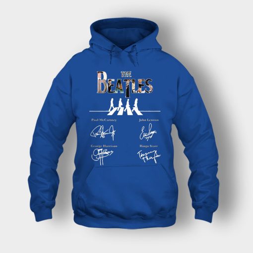 The-Beatles-abbey-road-signature-Unisex-Hoodie-Royal