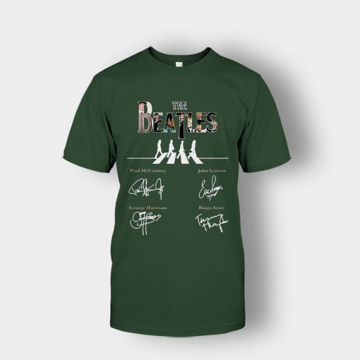 The-Beatles-abbey-road-signature-Unisex-T-Shirt-Forest