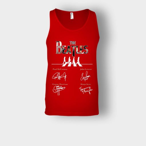 The-Beatles-abbey-road-signature-Unisex-Tank-Top-Red