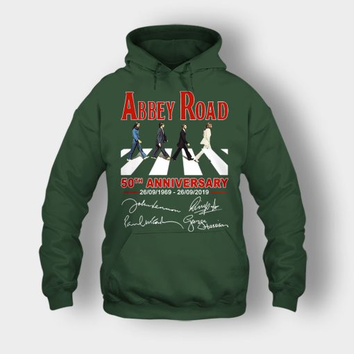 The-Beatles-album-Abbey-Road-50th-Anniversary-1969-2019-Unisex-Hoodie-Forest