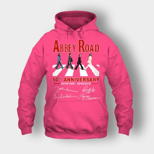 The-Beatles-album-Abbey-Road-50th-Anniversary-1969-2019-Unisex-Hoodie-Heliconia