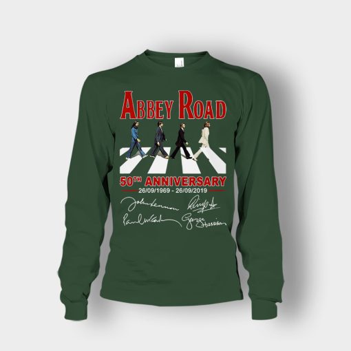 The-Beatles-album-Abbey-Road-50th-Anniversary-1969-2019-Unisex-Long-Sleeve-Forest