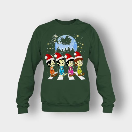 The-Beatles-crossing-street-Christmas-Crewneck-Sweatshirt-Forest
