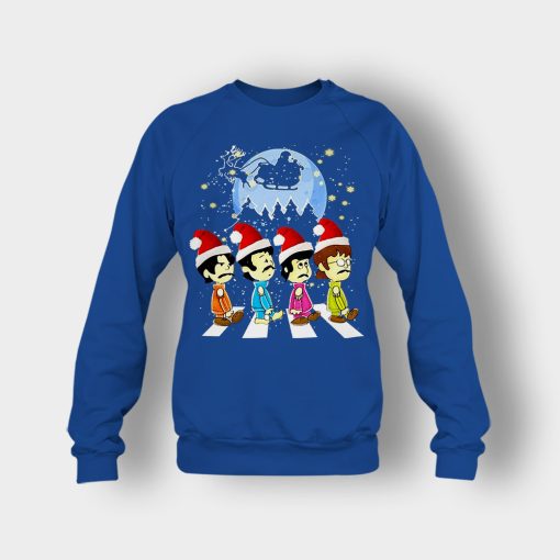The-Beatles-crossing-street-Christmas-Crewneck-Sweatshirt-Royal