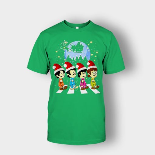 The-Beatles-crossing-street-Christmas-Unisex-T-Shirt-Irish-Green