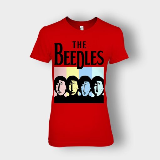 The-Beedles-Zelda-The-Beatles-Band-Zelda-Ladies-T-Shirt-Red