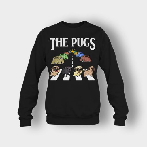 The-Pugs-Crosswalk-The-Beatles-style-Crewneck-Sweatshirt-Black