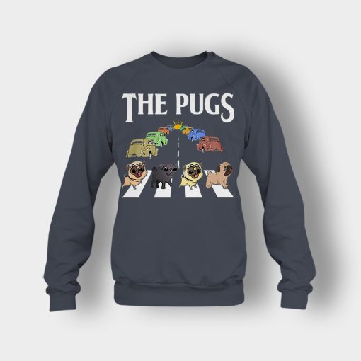 The-Pugs-Crosswalk-The-Beatles-style-Crewneck-Sweatshirt-Dark-Heather