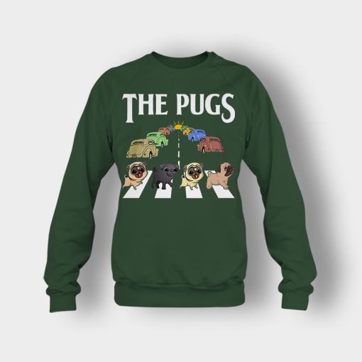The-Pugs-Crosswalk-The-Beatles-style-Crewneck-Sweatshirt-Forest